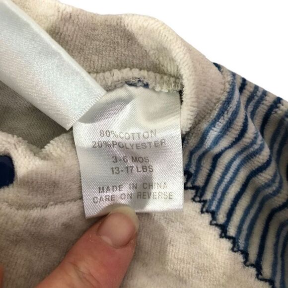 Koala Baby Infant's Little 5 Champ velvet Sleepwear Set Size 3-6M - Picture 4 of 8